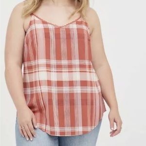 Ava Stretch Challis Lace Trim Cami